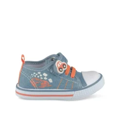 Baskets Toile JEANS Garçon Motif Multicolore Scratch