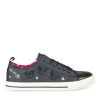 Baskets Toile MARINE Fille Lacets