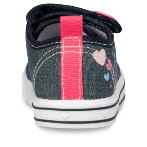 Baskets Toile MARINE Fille Scratch