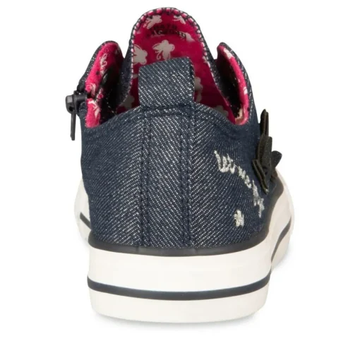 Baskets Toile MARINE Fille Lacets