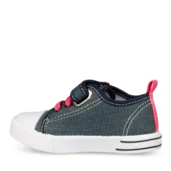 Baskets Toile MARINE Fille Scratch