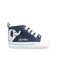 Baskets Toile MARINE Garçon Elastique