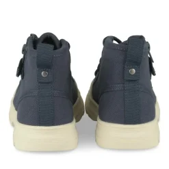 Baskets Toile MARINE Garçon Motif Uni Lacets