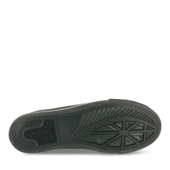 Baskets Toile NOIR Femme Motif Uni Lacets
