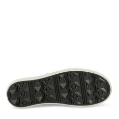 Baskets Toile NOIR Femme Motif Uni Elastique