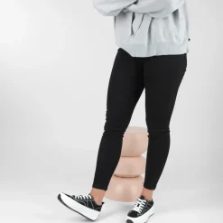 Baskets Toile NOIR Femme Motif Uni Lacets