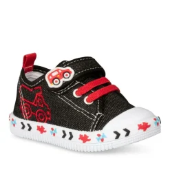 Baskets Toile NOIR Garçon Scratch