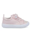 Baskets Toile ROSE Fille Motif Uni Scratch