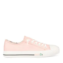 Baskets Toile ROSE Fille Elastique