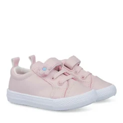 Baskets Toile ROSE Fille Motif Uni Scratch
