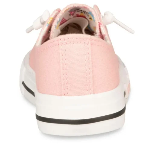 Baskets Toile ROSE Fille Elastique