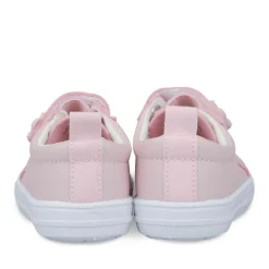 Baskets Toile ROSE Fille Motif Uni Scratch