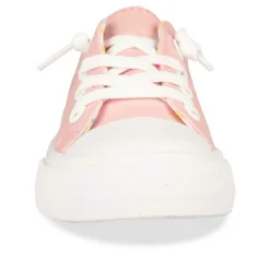 Baskets Toile ROSE Fille Elastique