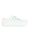 Baskets Toile VERT Fille Elastique