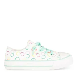 Baskets Toile VERT Fille Elastique