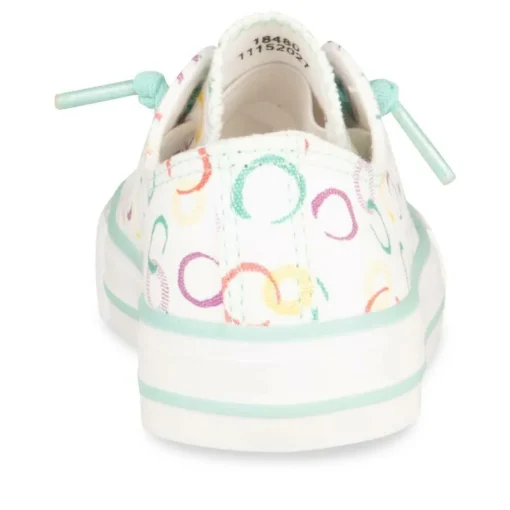 Baskets Toile VERT Fille Elastique