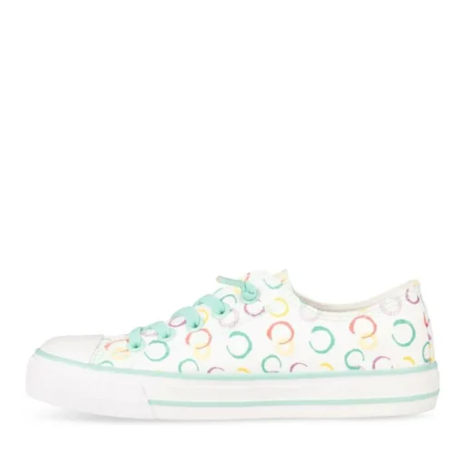 Baskets Toile VERT Fille Elastique