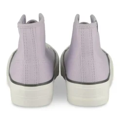Baskets Toile VIOLET Fille Motif Uni Lacets