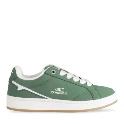 Baskets VERT Femme Motif Uni Lacets