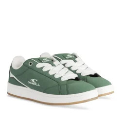 Baskets VERT Femme Motif Uni Lacets