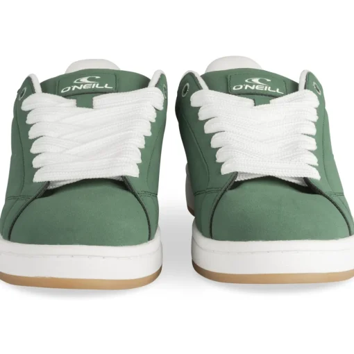Baskets VERT Homme Motif Uni Lacets