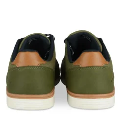 Baskets VERT Homme Motif Uni Lacets