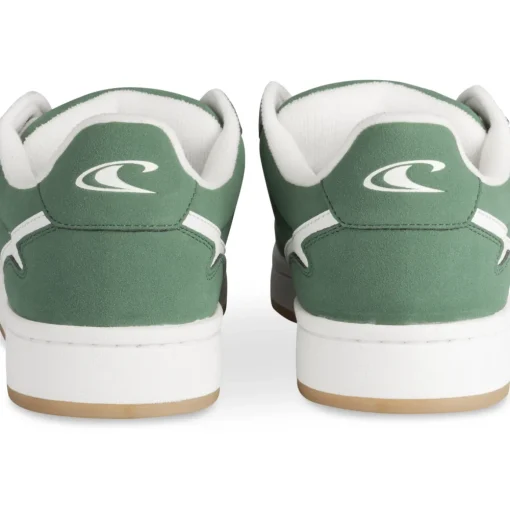 Baskets VERT Homme Motif Uni Lacets
