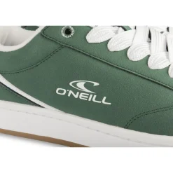 Baskets VERT Homme Motif Uni Lacets