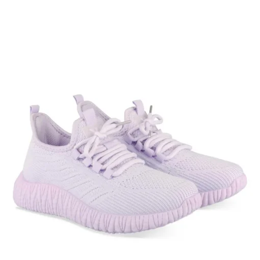 Baskets VIOLET Fille Motif Uni Lacets