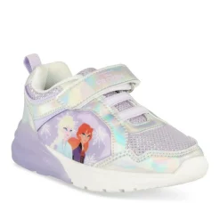 Baskets VIOLET Fille Motif Iridescent Scratch
