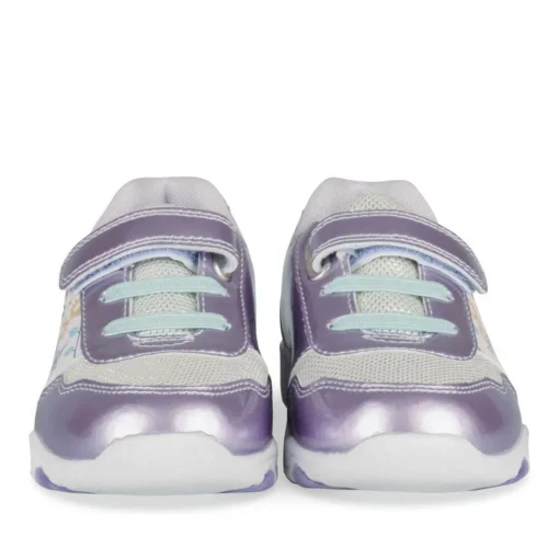 Baskets VIOLET Fille Motif Uni Scratch