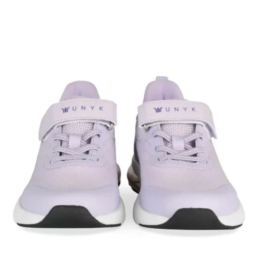 Baskets VIOLET Fille Motif Uni Scratch