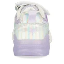Baskets VIOLET Fille Motif Iridescent Scratch