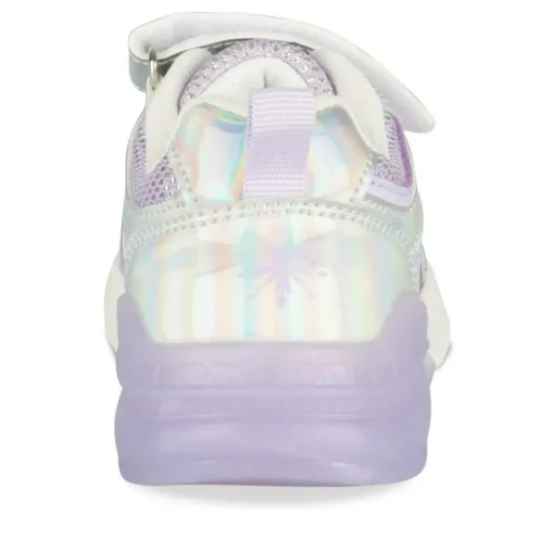 Baskets VIOLET Fille Motif Iridescent Scratch
