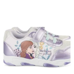 Baskets VIOLET Fille Motif Uni Scratch