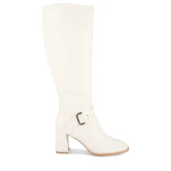 Bottes BEIGE Femme Fermeture éclair