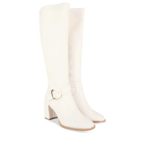 Bottes BEIGE Femme Fermeture éclair