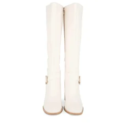 Bottes BEIGE Femme Fermeture éclair