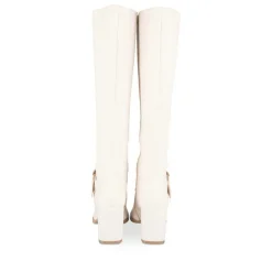 Bottes BEIGE Femme Fermeture éclair
