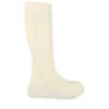 Bottes BEIGE Femme Motif Uni A Enfiler