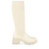 Bottes BEIGE Femme Motif Uni Elastique
