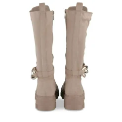 Bottes BEIGE Femme Motif Uni Lacets