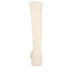 Bottes BEIGE Femme Motif Uni A Enfiler