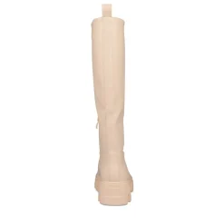 Bottes BEIGE Femme Motif Uni A Enfiler