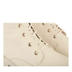 Bottes BEIGE Femme Motif Uni Lacets