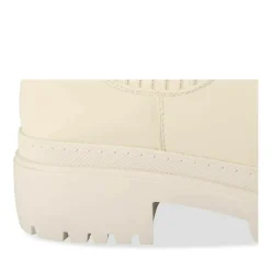 Bottes BEIGE Femme Motif Uni A Enfiler