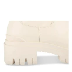 Bottes BEIGE Femme Motif Uni A Enfiler