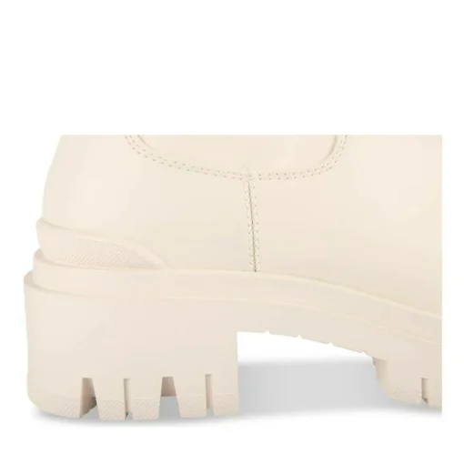 Bottes BEIGE Femme Motif Uni A Enfiler