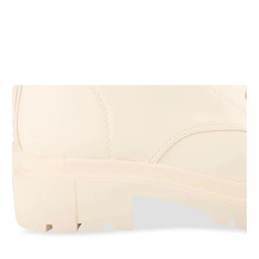 Bottes BEIGE Femme Motif Uni Lacets