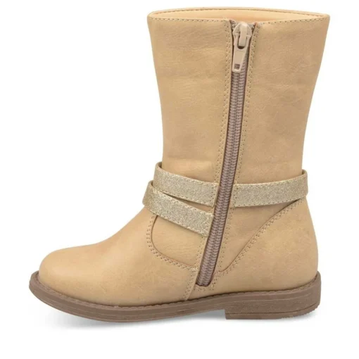 Bottes BEIGE Fille Fermeture éclair